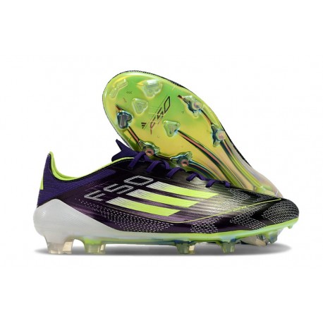 adidas F50 Elite FG Firm Ground Unity Purple White Lucid Lemon