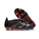 adidas Predator Elite Fold-over Tongue FG Core Black Grey Four Lucid Red