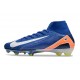 Nike Zoom Mercurial Superfly X Elite FG Blue White Orange