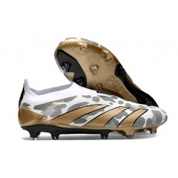 adidas Predator Elite Laceless FG White Core Black Gold Metallic