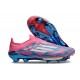 New adidas F50+ Laceless FG Solar Blue Ftwr White Pink