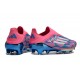 New adidas F50+ Laceless FG Solar Blue Ftwr White Pink