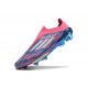 New adidas F50+ Laceless FG Solar Blue Ftwr White Pink