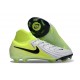 Nike Phantom Luna II Elite FG High Top Metallic Silver Black Volt