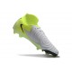 Nike Phantom Luna II Elite FG High Top Metallic Silver Black Volt