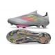 New adidas F50+ Laceless FG Grey Pink Yellow