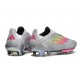 New adidas F50+ Laceless FG Grey Pink Yellow