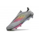 New adidas F50+ Laceless FG Grey Pink Yellow