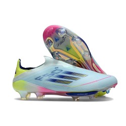 adidas F50+ Laceless FG Almost Blue Semi Lucid Blue Semi Solar Yellow