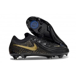 Nike Phantom Luna 2 Elite FG Low Cut Black Metallic Gold Coin