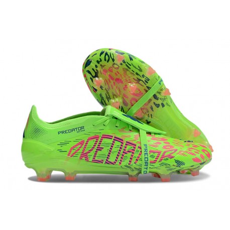 Adidas 2025 Predator Elite FT FG Lucid Lemon Lucid Pink Blue Fusion