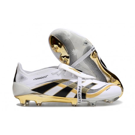 Adidas 2025 Predator Elite FT FG White Black Gold Met