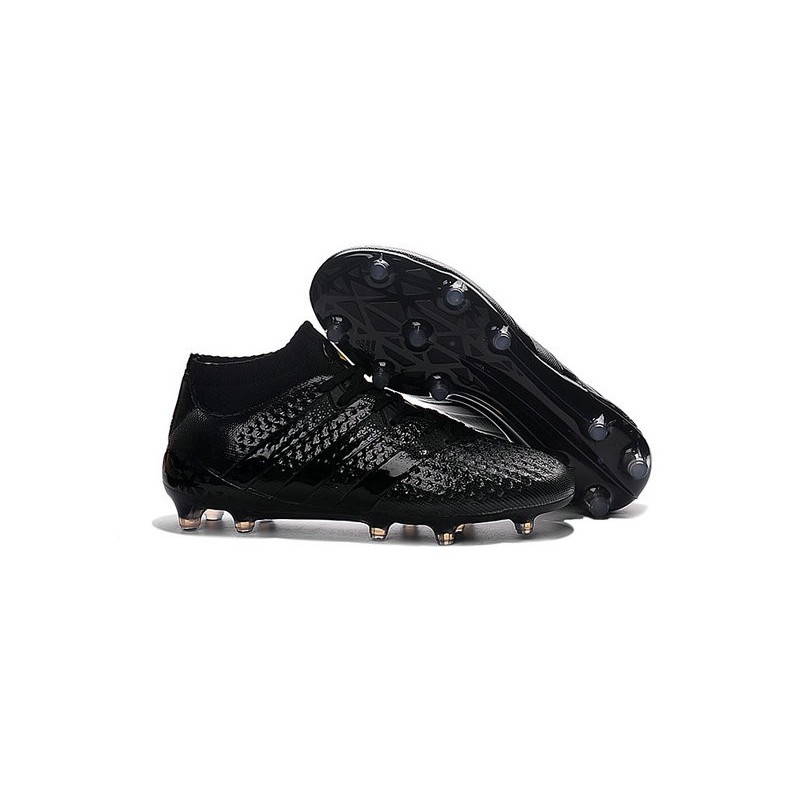 Men News adidas ACE 16.1 Primeknit FG/AG Football Cleats All Black