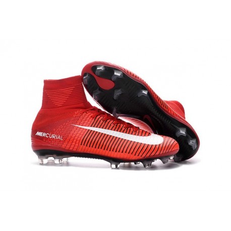 red and white cleats football
