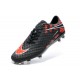 Neymar's Nike HyperVenom Phantom FG ACC Cleats Reflective Black Red