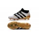 Men News adidas ACE 16.1 Primeknit FG/AG Football Cleats White Gold Black