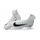 New Nike Mercurial Superfly 5 FG Firm Ground Football Cleats White Black