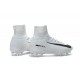 New Nike Mercurial Superfly 5 FG Firm Ground Football Cleats White Black