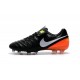 Nike Tiempo Legend 6 FG Firm Ground Soccer Boots Black Orange White