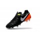 Nike Tiempo Legend 6 FG Firm Ground Soccer Boots Black Orange White