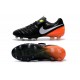 Nike Tiempo Legend 6 FG Firm Ground Soccer Boots Black Orange White