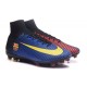 New Nike Mercurial Superfly 5 FG Firm Ground Football Cleats Barcelona FC Blue