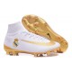 Nike Mercurial Superfly V FG Soccer Boot Real Madrid FC White Gold