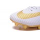 Nike Mercurial Superfly V FG Soccer Boot Real Madrid FC White Gold