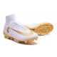 Nike Mercurial Superfly V FG Soccer Boot Real Madrid FC White Gold