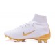 Nike Mercurial Superfly V FG Soccer Boot Real Madrid FC White Gold