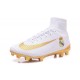 Nike Mercurial Superfly V FG Soccer Boot Real Madrid FC White Gold