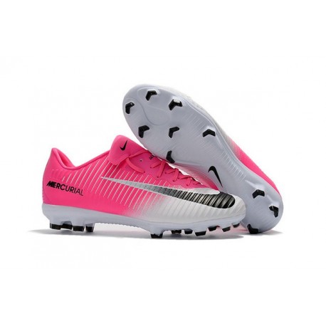 nike soccer cleats pink and white
