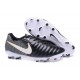 Nike Tiempo Legend VII FG 2017 Leather Soccer Cleats -Black White Gold