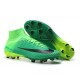 New Nike Mercurial Superfly 5 FG Firm Ground Soccer Cleats - Green Black