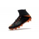 Nike Hypervenom Phantom III DF FG Flyknit Boots - Black Orange