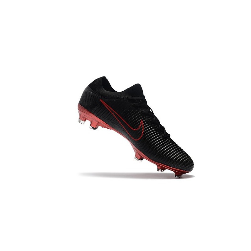 Sucio Simplificar Inmoralidad Nike Mercurial Vapor Flyknit Ultra FG ACC Mens Soccer Boots Black Red
