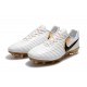 Nike Tiempo Legend VII FG ACC Mens Soccer Cleats - White Gold