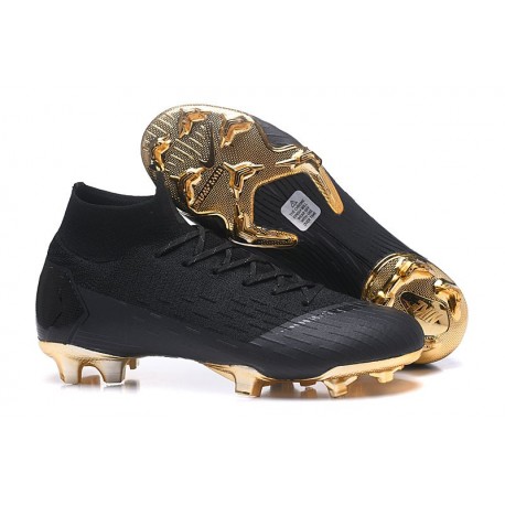 black and gold nike soccer shoes
